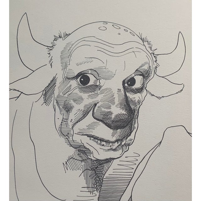 1974 Print Portfolio of Artists Caricatures by David Levine - Set of 14 For Sale - Image 13 of 18