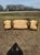 1940s French Art Deco Leather Solid Mahogany Barrel Back Club Chairs and Settees - A Set of 3 Piece For Sale - Image 4 of 17