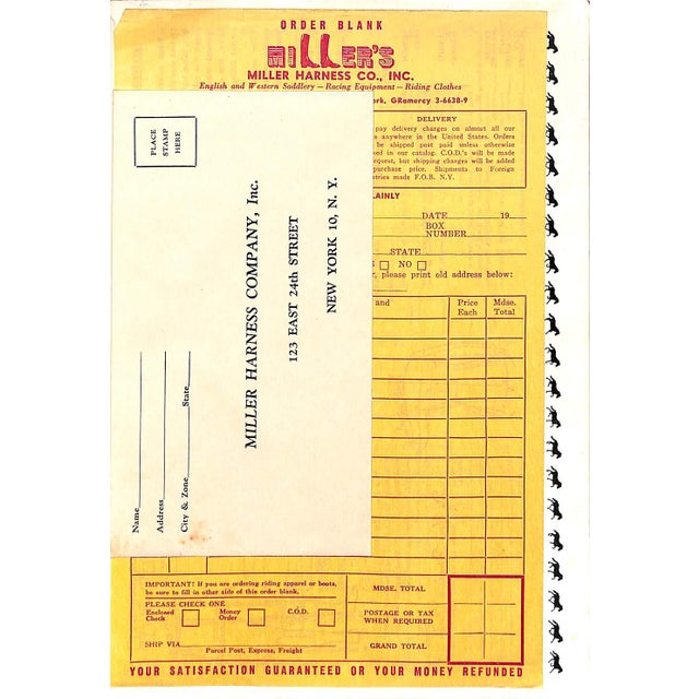 Miller Harness Company 1948 123 East 24th Street 9 7/8" x 6 7/8"