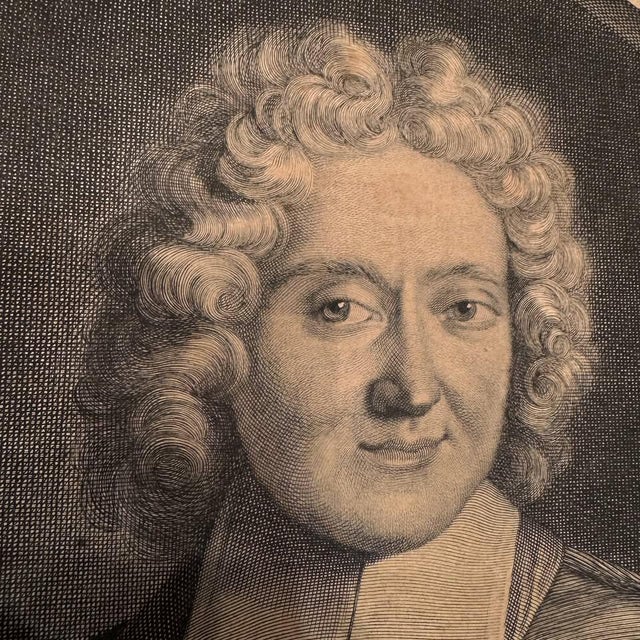 18th Century Antique 1700's Engraving: Archbishop Louis De La Vergne-Montenard De Tressan For Sale - Image 5 of 5