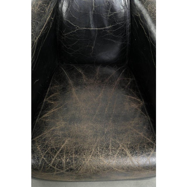 Vintage Club Chair in Cowhide Leather For Sale - Image 6 of 13