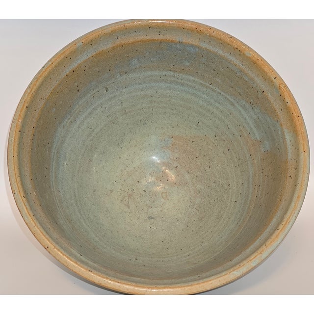 Late 20th Century Thomas Boldt Signed, Mixing Bowl, Handmade Pottery For Sale - Image 4 of 8
