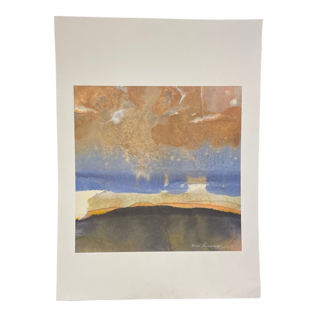 Late 20th Century Watercolor Painting by John Kokkinos For Sale