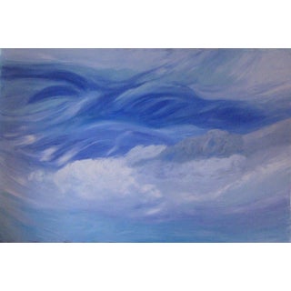 “Swirling Skies” Large Original Oil Painting by Anita Blythe – 4' X 6' For Sale
