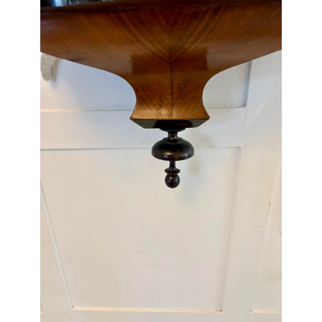 Antique Vienna Walnut Double Weight Wall Clock, 1880 For Sale - Image 3 of 13