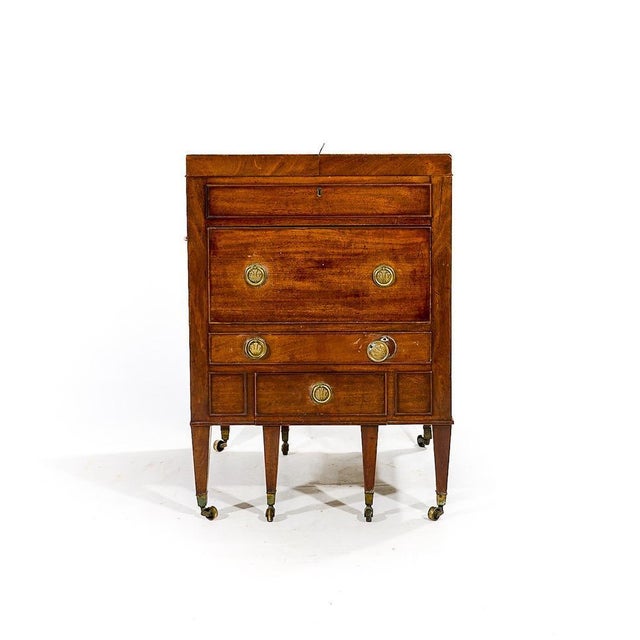 19th Century William IV English Mahogany Barbers Cabinet For Sale - Image 11 of 11