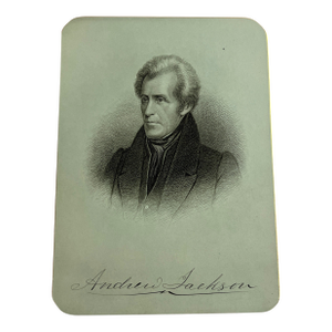 1881 Andrew Jackson Steel Engraving Print