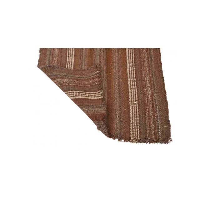 1960s Vintage Brown Modern Kilim Runner - 2`5″ X 5`8″ Ft. For Sale - Image 5 of 6
