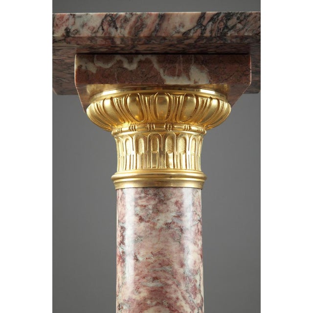 19th Century Napoleon III Brocatelle Marble Column For Sale - Image 4 of 17