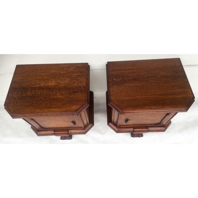 Lion Paw Bedside Tables, 1950s, Set of 2 For Sale - Image 15 of 18