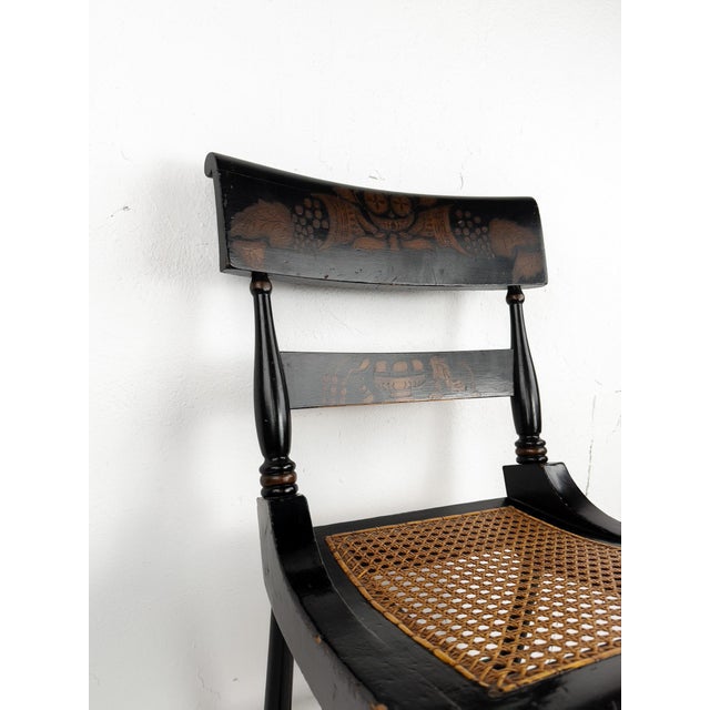 Late 19th Century Hitchcock Style Chair With Cane Seat For Sale - Image 10 of 15