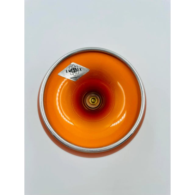 Mid 20th Century Bjorn Engo "Emalox Norway" Pedestal Bowl With Matching Salt & Pepper Set- 3 Pieces For Sale In Los Angeles - Image 6 of 13