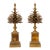 From Forest to Form: Pair of Mid-19th Century Brass Pinecone Sculptures For Sale