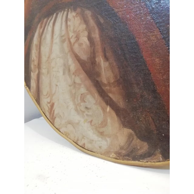 1930s Italian Artist, Young Man, 1930s, Oil on Canvas For Sale - Image 5 of 10