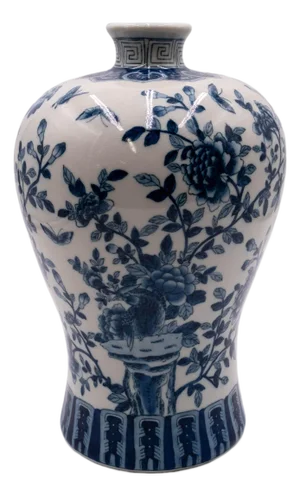 United Wilson Blue & White ‘Ting Chi’ Chinese Porcelain Vase
