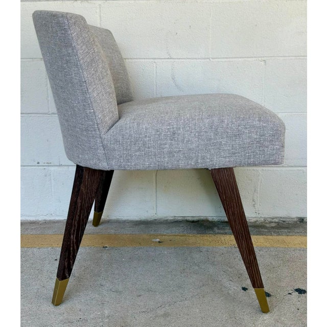 Thomas Pheasant for Baker Modern Gray Bristol Dining Chairs Set of 8 For Sale In Atlanta - Image 6 of 7