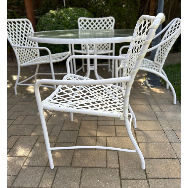 Brown Jordan Tamiami Patio Table & 4 Chairs Chairish