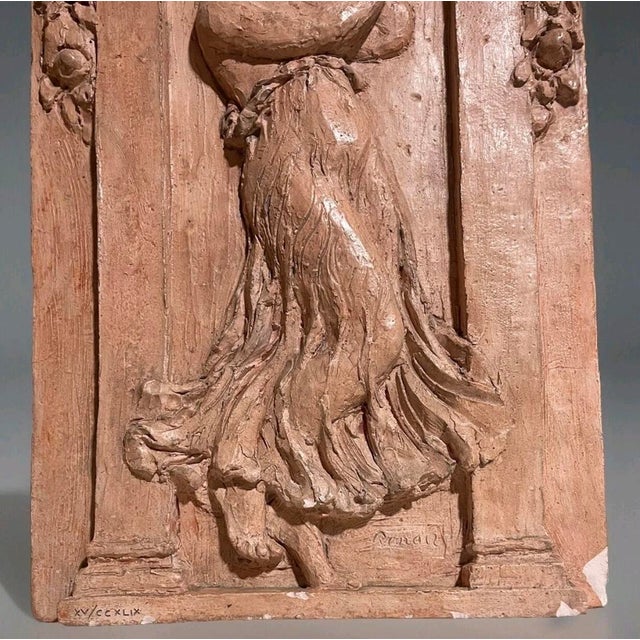 Ceramic Late 20th Century Limited‑Edition Renoir/Guino Terra Cotta Relief — “Dancer With Tambourine,” Coa Included For Sale - Image 7 of 8