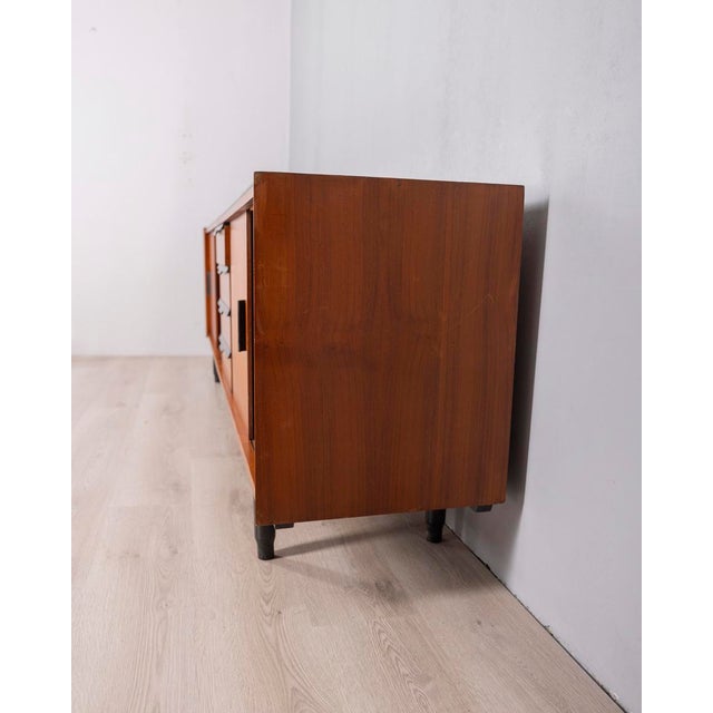Vintage Italian Sideboard in Wood and Glass, 1960s For Sale - Image 13 of 14