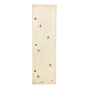 1940s Necktie Design Lucky Bug Watercolor