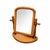French Swivel Mirror in Pine, 1970s For Sale - Image 3 of 3