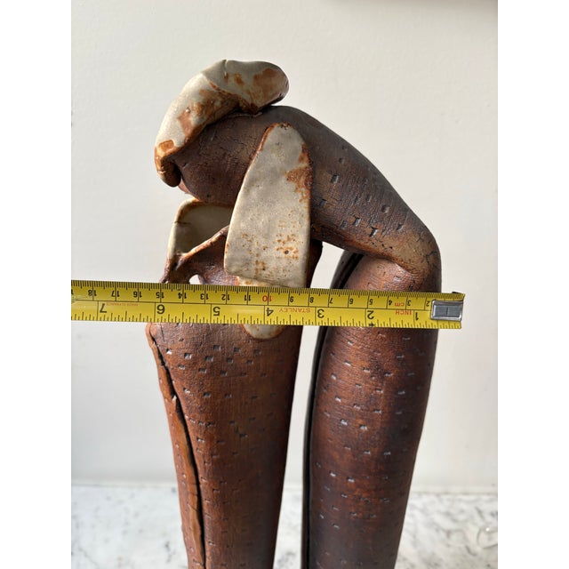 Barbara Beck 1980s Abstract Ceramic Sculpture For Sale - Image 9 of 11