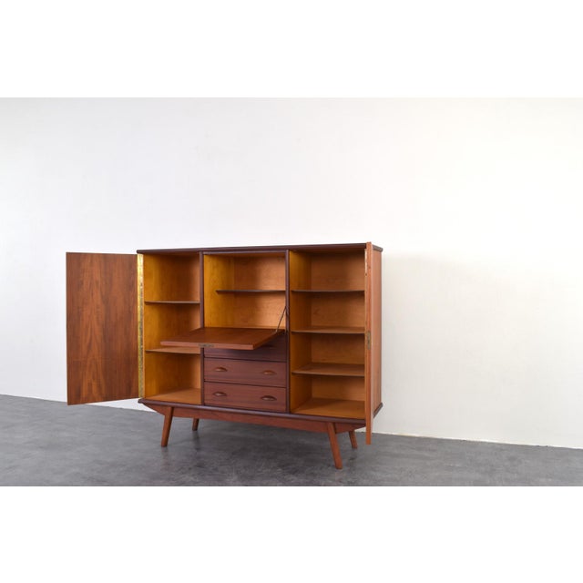 Mid-Century Danish Teak Highboard, 1960s For Sale - Image 11 of 18