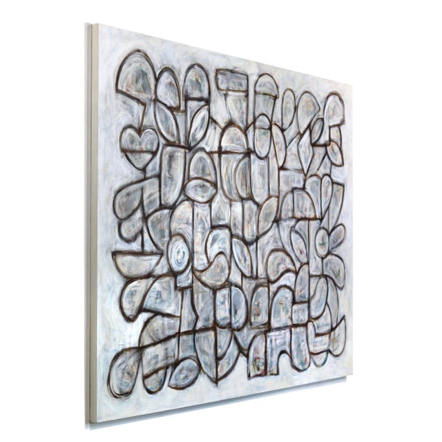 Contemporary Rearranging Form - Large Original Contemporary Abstract Painting on Canvas by Harrison Gilman For Sale - Image 3 of 9