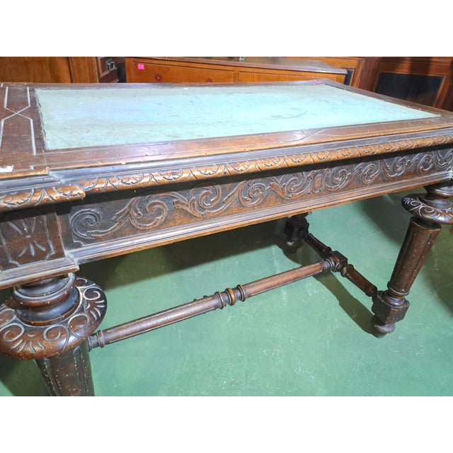 French Writing Table in Walnut For Sale - Image 4 of 7
