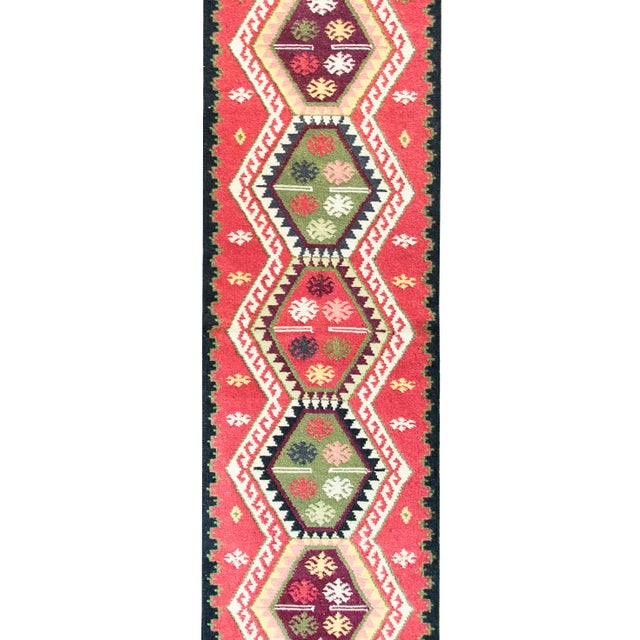 Textile Vintage Afghani Kilim Runner For Sale - Image 7 of 16