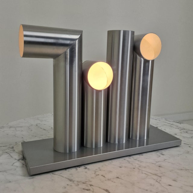 Gray Light Sculpture Lamp from RAAK Amsterdam, Netherlands, 1970s For Sale - Image 8 of 17