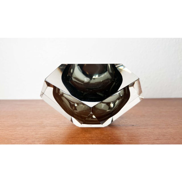 Vintage Italian Sommerso Murano Glass Bowl, 1970s For Sale - Image 6 of 18