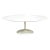Late 20th Century Knoll White 'Saarinen' Oval Coffee Table - White For Sale