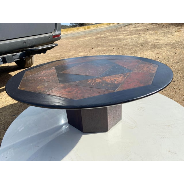 Brutalist Vintage Modern Brutalist Stone Coffee Table Attributed to Paul Kingma For Sale - Image 3 of 18