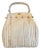 1950s High Quality Bakelite and Woven White Cotton Italian Hand-Bag For Sale