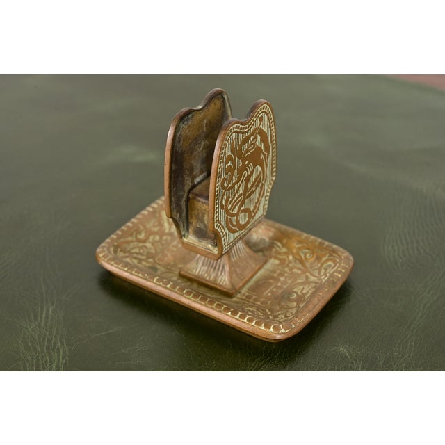 Art Deco Marshall Field & Co. Antique Viking Bronze Match Box Holder, Circa 1910 For Sale - Image 3 of 12