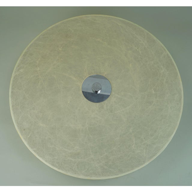 Mid-Century Modern Cocoon Ceiling Lamp with Op Art Pattern by Fritz Wauer for Goldkant Leuchten For Sale - Image 10 of 15