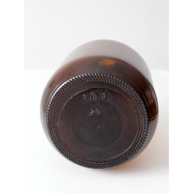Mid 20th Century Vintage Mid-Century One-Gallon Amber Glass Jug For Sale - Image 5 of 16