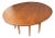 Vintage Mid Century Modern Drop Leaf Oval Walnut Dining From Heritage Henredon For Sale