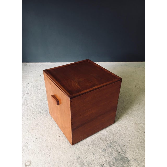 Handcrafted Cubical Side Table, Belgium, 1950s For Sale - Image 4 of 18