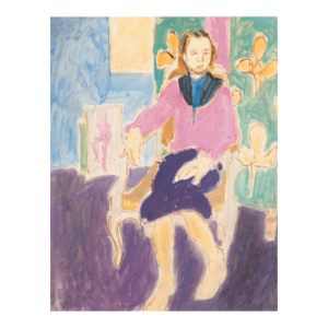 'Woman Seated' by Victor Di Gesu, Louvre, Los Angeles County Museum of Art, Académie Chaumière, California Post-Impressionist