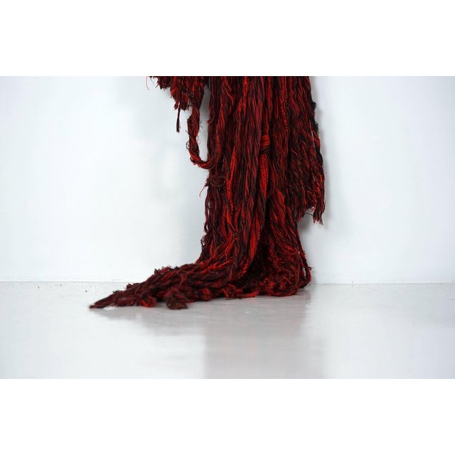 Brown Wall Decoration Textile Design Object by Hans Widmann, 1970s For Sale - Image 8 of 12