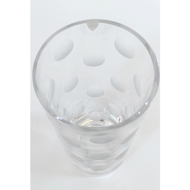 Large Swedish Art Crystal Vase by Artist Anne Nilsson for