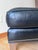 2020s Lee Industries Custom Colonnade Blue Leather Ottoman With Nailhead Trim For Sale - Image 5 of 9