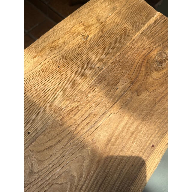 Handcrafted Reclaimed Wood Console Table For Sale - Image 9 of 9
