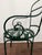 Forest Green Francois Carre Iron Sunburst Garden Chairs, Set of Four For Sale - Image 8 of 18
