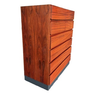 Mid Century Danish Rosewood Tallboy For Sale