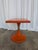 Vintage Space Age Orange Pedestal Table by Finžgar & Zorman for Meblo, Former Yugoslavia, 1970s For Sale - Image 11 of 12