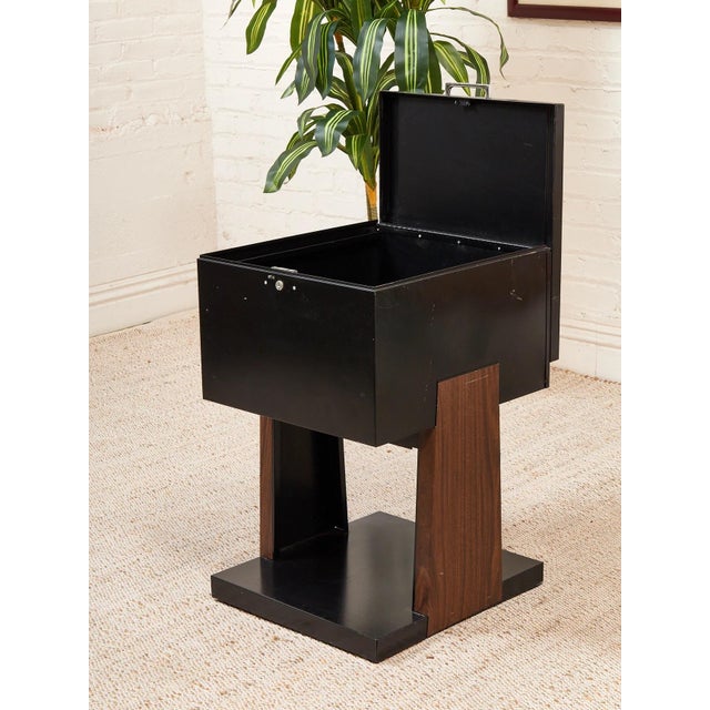 Black Atomic Filing Cabinet 1970s For Sale - Image 9 of 9