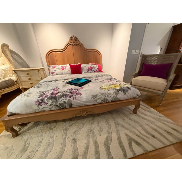 2020s Chloe Farmhouse Reclaimed Bed Frame King For Sale - Image 5 of 13